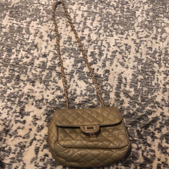 Crossbody/Shoulder Purse,Olive w/Gold Chain Strap - Picture 6 of 6